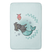 人魚のピット・ブル バスマット (正面縦)