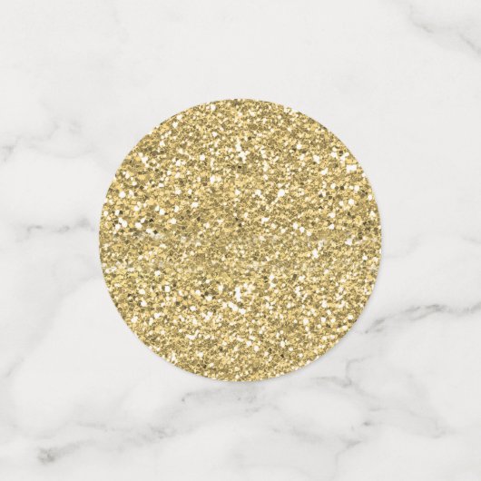 人魚のピンクの金ゴールドが海の赤ん坊のシャワーの下 コンフェッティ (スモール正面)