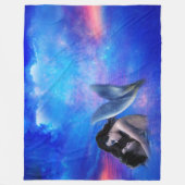 人魚のファンタジー フリースブランケット (正面)