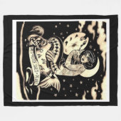 人魚のフリースブランケット フリースブランケット (正面(横))