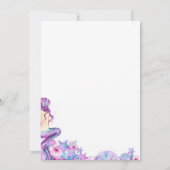 人魚のブライズシャワー招待状 招待状 (裏面)