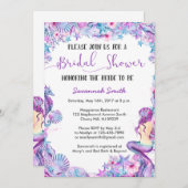 人魚のブライズシャワー招待状 招待状 (正面/裏面)