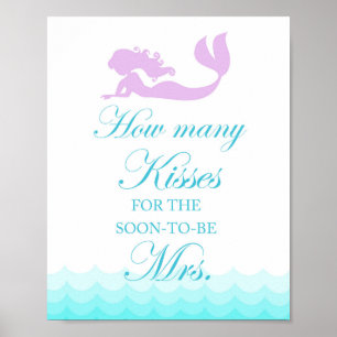 人魚のブライズシャワー キスの数ゲーム サイン