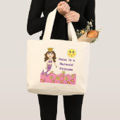 人魚のプリンセスのトート ラージトートバッグ (正面(商品))