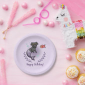 人魚のプリンセス犬|のハッピーバースデー ペーパープレート (パーティー)