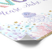 人魚のプレゼントサイン　アンダーザシー　パーティー装飾 ポスター (角)