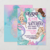 人魚のプールの招待状 招待状 (正面/裏面)