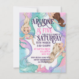 人魚のプールの招待状 招待状