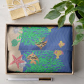 人魚のプールを囲んでのパーティ 薄葉紙 (ギフト)