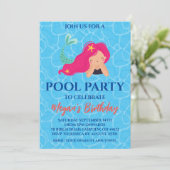 人魚のプールパーティーの招待状 招待状 (スタンド正面)