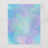 人魚のプール誕生日パーティーの予算虹 (裏面)