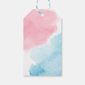 人魚のベイビーシャワーの招待状 ギフトタグ (裏面)