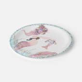 人魚のベイビーシャワーの紙皿 ペーパープレート (アングル)