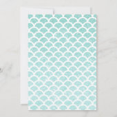 人魚のベビーシャワー招待状 招待状 (裏面)