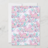 人魚のベビーシャワー 招待状 (裏面)