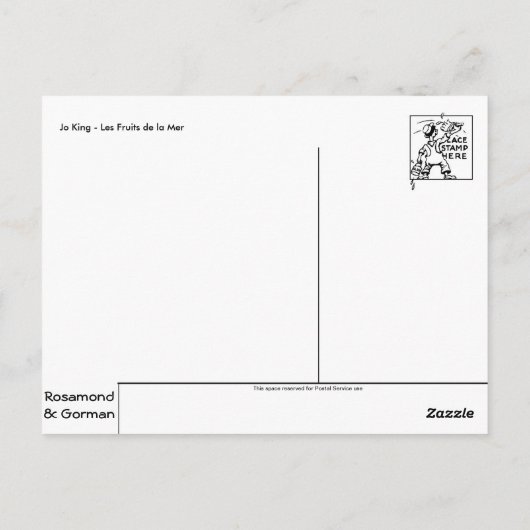 人魚のポストカード ポストカード (裏面)