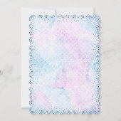 人魚のママ ベイビーシャワーの招待状 招待状 (裏面)