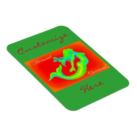 人魚のメリークリスマス マグネット (右側)