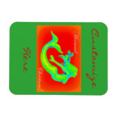 人魚のメリークリスマス マグネット (横)