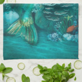 人魚のラグーン キッチンタオル (折り畳み)