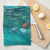 人魚のラグーン キッチンタオル (四つ折り)