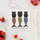 人魚の三匹の猫 スタンダードカクテルナプキン (インサイチュ)