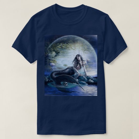 人魚の不気味な尾 Tシャツ (デザイン正面)