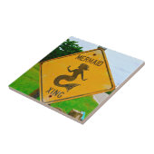 人魚の交差の交通標識 タイル (側面)