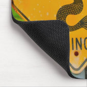 人魚の交差の交通標識 マウスパッド (コーナー)