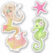 人魚の人生 ビニールステッカー シール (正面)