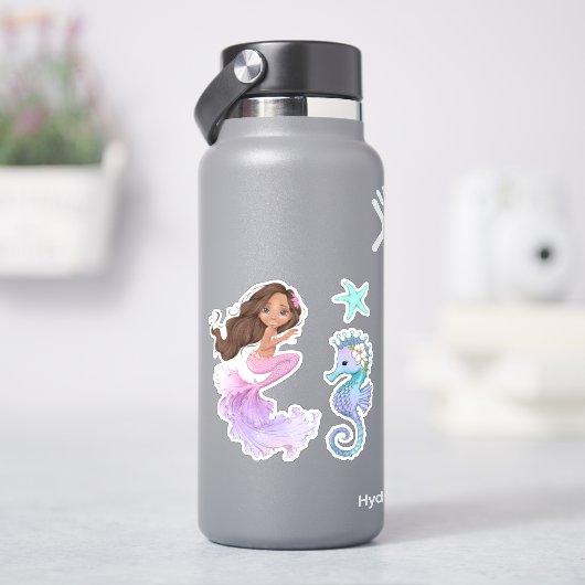 人魚の人生 ビニールステッカー シール (HydroFlask)