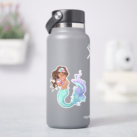 人魚の人生 ビニールステッカー シール (HydroFlask)