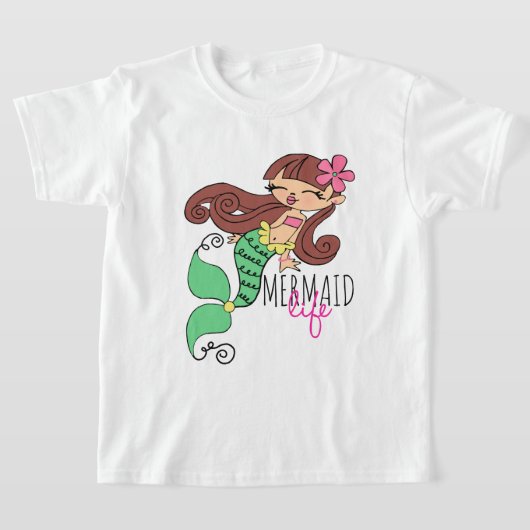 人魚の人生Tシャツ Tシャツ (レイダウン)
