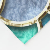 人魚の人魚のきらめきの人魚のスケールはあろう フリースブランケット (角)