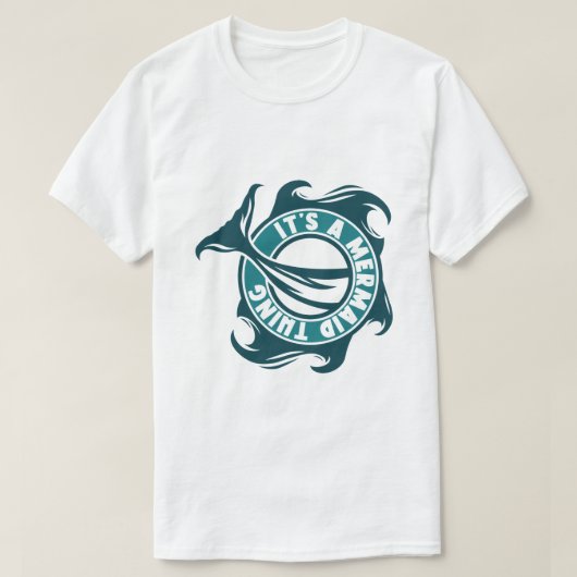 人魚の仕業だ Tシャツ (デザイン正面)