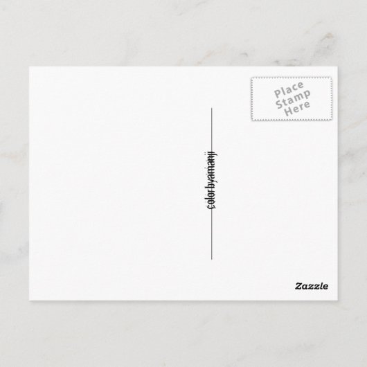 人魚の仮装 ポストカード (裏面)