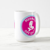 人魚の休息中マグカップ コーヒーマグカップ (正面右)