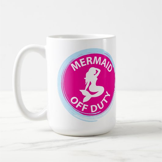 人魚の休息中マグカップ コーヒーマグカップ (左)