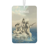 人魚の像。カスタマイズ カーエアーフレッシュナー (裏面)