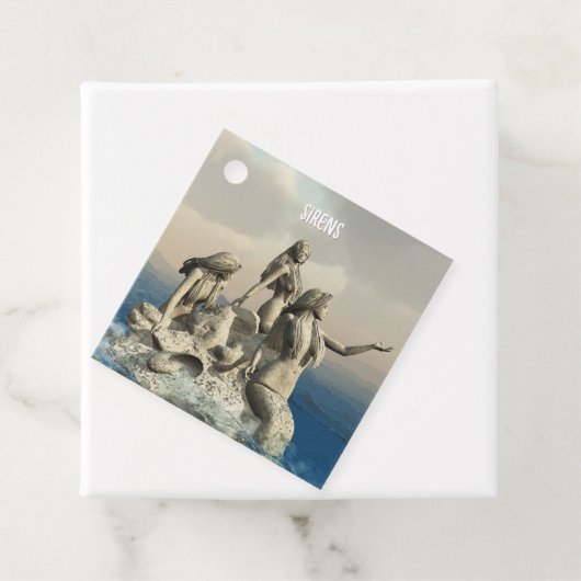 人魚の像。カスタマイズ フェイバータグ (インサイチュ)