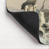 人魚の像。カスタマイズ マウスパッド (コーナー)