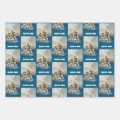 人魚の像。カスタマイズ ラッピングペーパーシート (正面3)