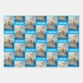 人魚の像。カスタマイズ ラッピングペーパーシート (正面2)