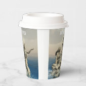 人魚の像。カスタマイズ 紙コップ (右)