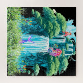 人魚の入った滝 ジグソーパズル (横)