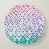 人魚の円形の装飾用クッションのクッション ラウンドクッション (正面)