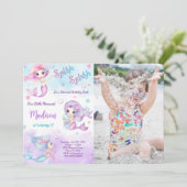 人魚の写真招待状 招待状 (スタンド正面)