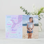 人魚の写真招待状 招待状 (スタンド正面)