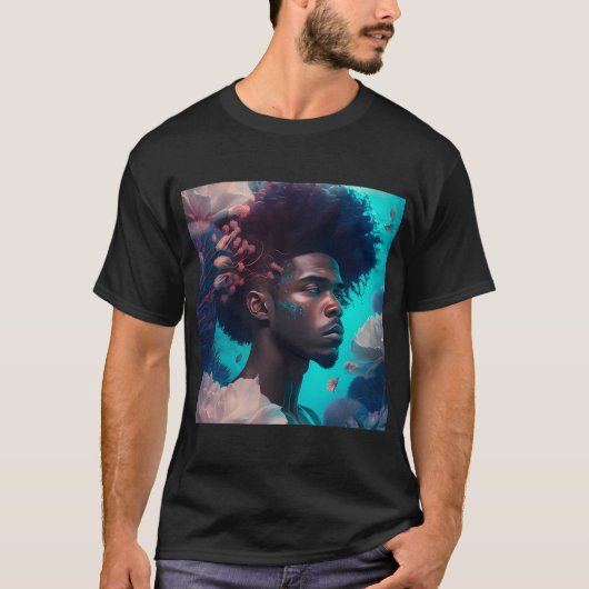 人魚の冷たい視線 Tシャツ (正面)