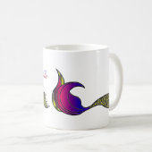 人魚の分隊数々の色の人魚の尾 コーヒーマグカップ (正面右)